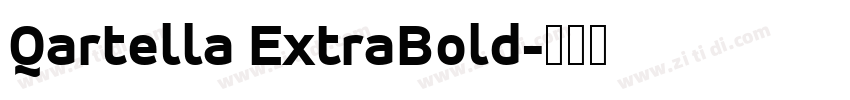 Qartella ExtraBold字体转换
